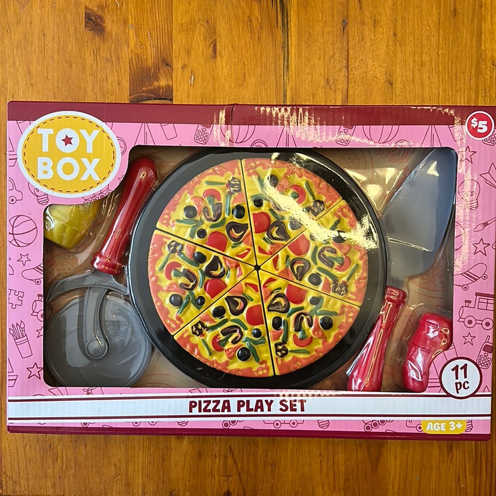 Pizza play set and Waffle Play set. Brand new in Box.
